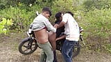 Indian Threesome Gay Movies In Hindi - A young boy comes to the forest with a bike and calls his friends and gives them - Hindi snapshot 10