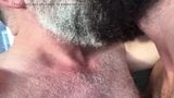 2 Hairy Mature Men with Thick Long Beards KISS PASSIONATELY snapshot 3