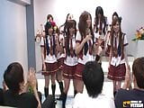 Hot Japanese students tease and strip in front of their colleagues snapshot 2