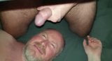 Step Son jerk off on daddy's face snapshot 1