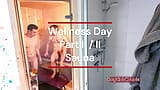 Romántico día de bienestar de pareja gay - parte 2 de 2 - sauna snapshot 1