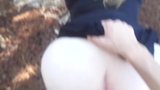 Schattige mollige amateur pijpbeurt en creampie in het bos snapshot 7