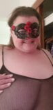 Bbw dressed in black lingerie snapshot 2