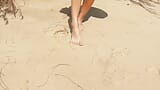 Me- Teen Girl on a Wild Nudist Beach Jerks off, Sucks Dick, Shows Legs Public Outdoor, Blowjob snapshot 3