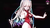 Chica caliente con vestido sexy y medias - Bailando con juguete anal (HENTAI 3D) snapshot 7