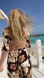 Hot girl dance on beach board snapshot 9