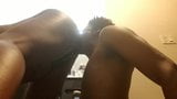 Black Bbw bent over fart in Mouth snapshot 2