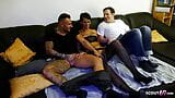 German Wife seduce to Amateur MFM Threesome with his best Friend snapshot 4