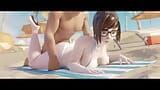 Mei in a Tiny Bikini Gets Prone Boned on the Beach snapshot 3