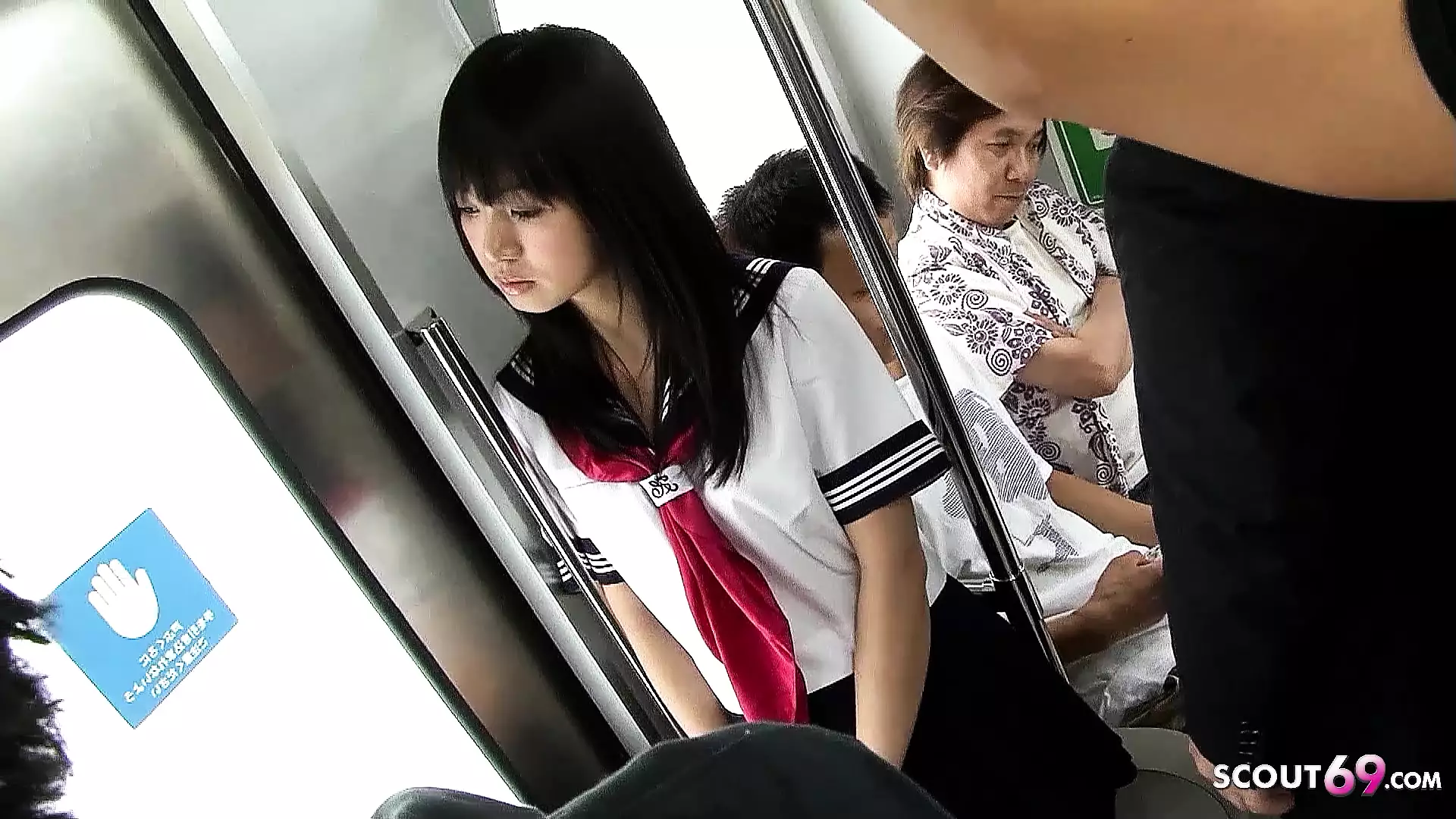 Free watch & Download Public Gangbang in Bus - Asian Teen get Fucked by many old Guys