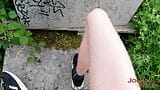 Exhib twink playing outdoor. Wild cumshot with my uncut bwc! snapshot 9