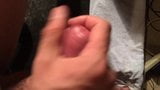 Close up jerking my cock with explosive cumshot snapshot 2