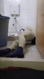 Zentai penis toilet slave bondage femdom snapshot 10