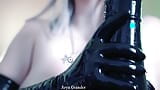 Latex Het retas video, gummi catsuit Arya Grander snapshot 6
