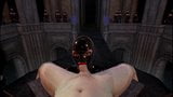3D VR SFM Bondage Latex Mistress With Huge Tits Sucks off Slave snapshot 12