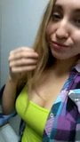 Youtuber Lexi P teasing in a public bathroom snapshot 6