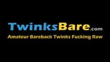 Tätowierter Homosexueller bekommt einen Blowjob, bevor er seinen Twink ohne Gummi fickt snapshot 1