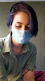 Blowjob from a dirty nurse in medical gloves snapshot 1