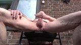 Ulf Larsen orgasm & ejaculate on balcony snapshot 6