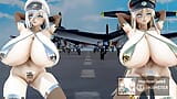 MMD R-18 Stomach rolling devil modification AzurLane KMS Bismarck KMS Tirpitz 3d hentai snapshot 3