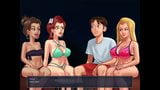 Playing the '' spin the bottle game '' with four horny girls snapshot 4