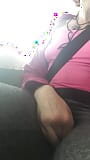 Fingering myself on a flight in FULL view of the other passengers! I wonder whether they could smell my pussy juices?! snapshot 2