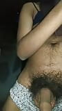 Indian boy wearing bra and panty and then masturbating , dancing and fingering in his ass snapshot 17