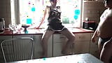 Romantic sex in the kitchen after his wife prepares his lunch snapshot 1