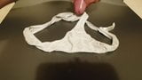 Huge cumload on Wife's used panties II snapshot 9