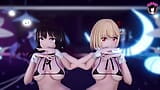 2 Cute Teens Dancing In Sexy Swimsuit + Gradual Undressing (3D HENTAI) snapshot 4