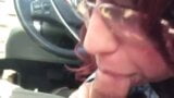 Cum in my mouth daddy - redhead car bbbj snapshot 1