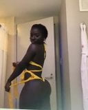 Amazing Phat booty Dark skin girl snapshot 2