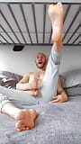 Handsome guy plays with a dick and big balls snapshot 9