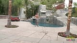 Good looking MILF having some fun with a pool boy snapshot 2