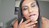 Worthless Indian slut humiliates herself, dirty talk cum on her face, JOI snapshot 4