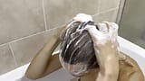 Hair washing in the bath snapshot 8