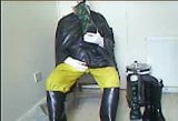 More wanking in latex. snapshot 7