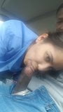 NRI girl deep blowjob inside car snapshot 2