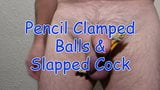 Pencil Clamped Balls & a Slapped Cock snapshot 1