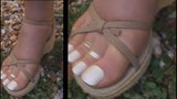 my natural  pantyhose cecilia with white nails 2017 snapshot 7