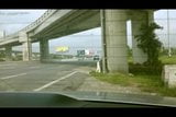 The Exhibtionist Naked and Jerk off on motorway snapshot 2