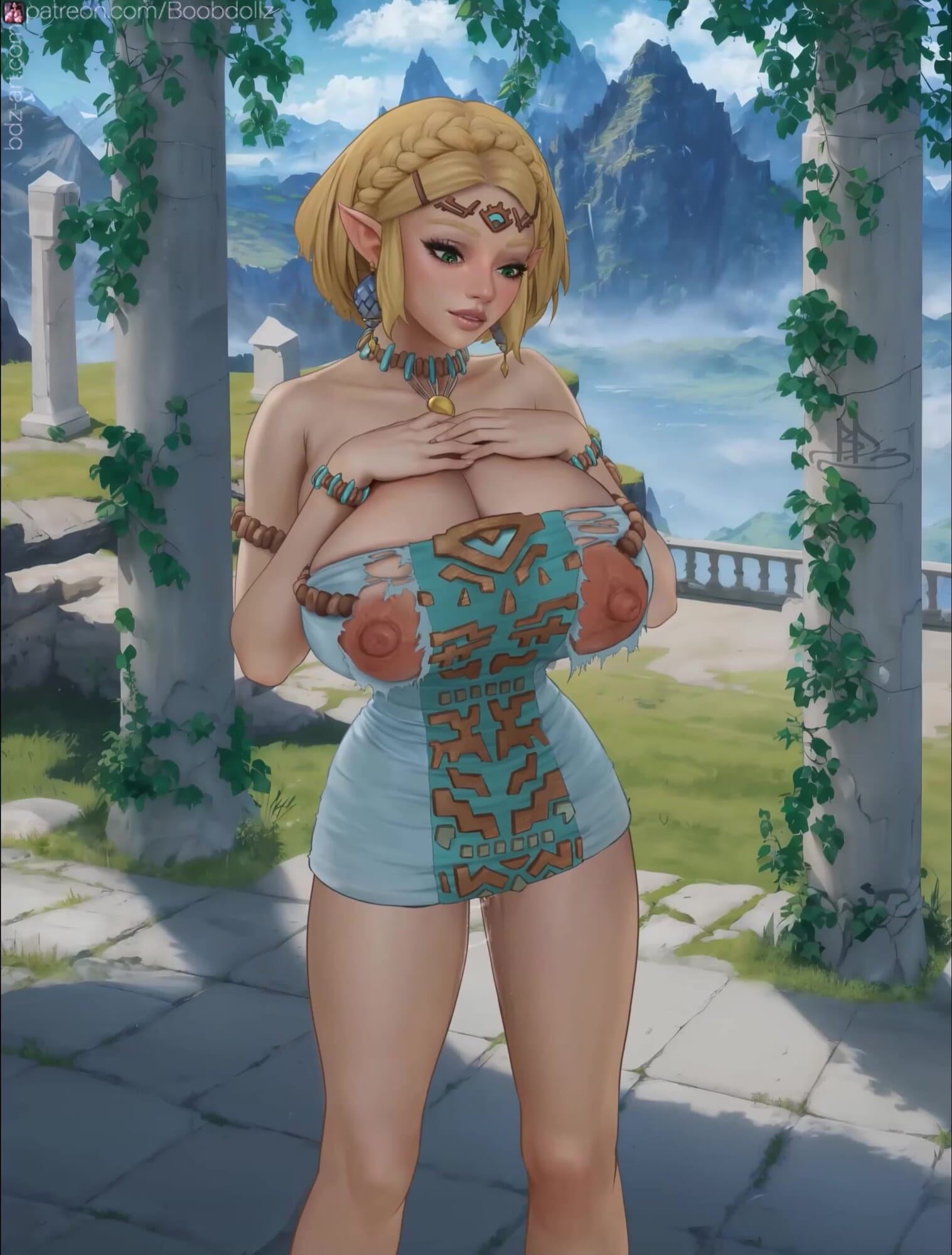 Princess Zelda breast expansion