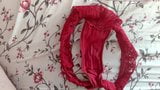 Step Mom panty makes me horny. I wank my cock & cum on pants snapshot 1