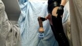 Standing on the 13 inch XXL dildo - Ending to my ejaculation snapshot 2