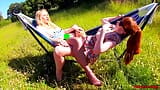 Red XXX and Lucy Gresty enjoy a picnic outdoors snapshot 12