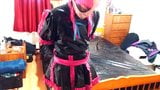 Sissy Maid handcuff self bondage snapshot 16