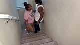 Kendale Runs Into a Cute Thick Horny Ebony During A House Party And End Up Fucking Her On The Stairs While Everybody Else partin snapshot 1