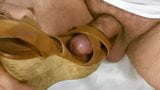 Cum In Wife Brown Kork Wedges snapshot 7