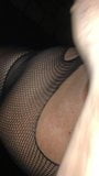 Outdoor with Fishnet Stockings & French Nails in Sandals snapshot 2