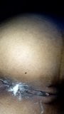 Молодая чернокожая трахается с черной киской, наполнили сливками сперму на толстую задницу snapshot 10